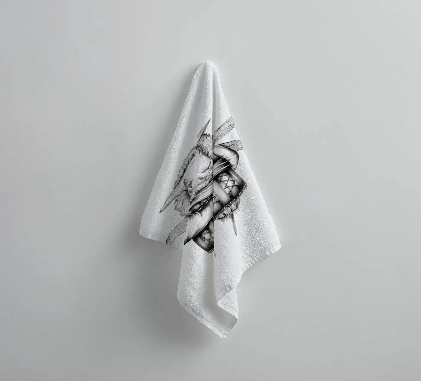 Sheep towel by Maria Vdovichenko
