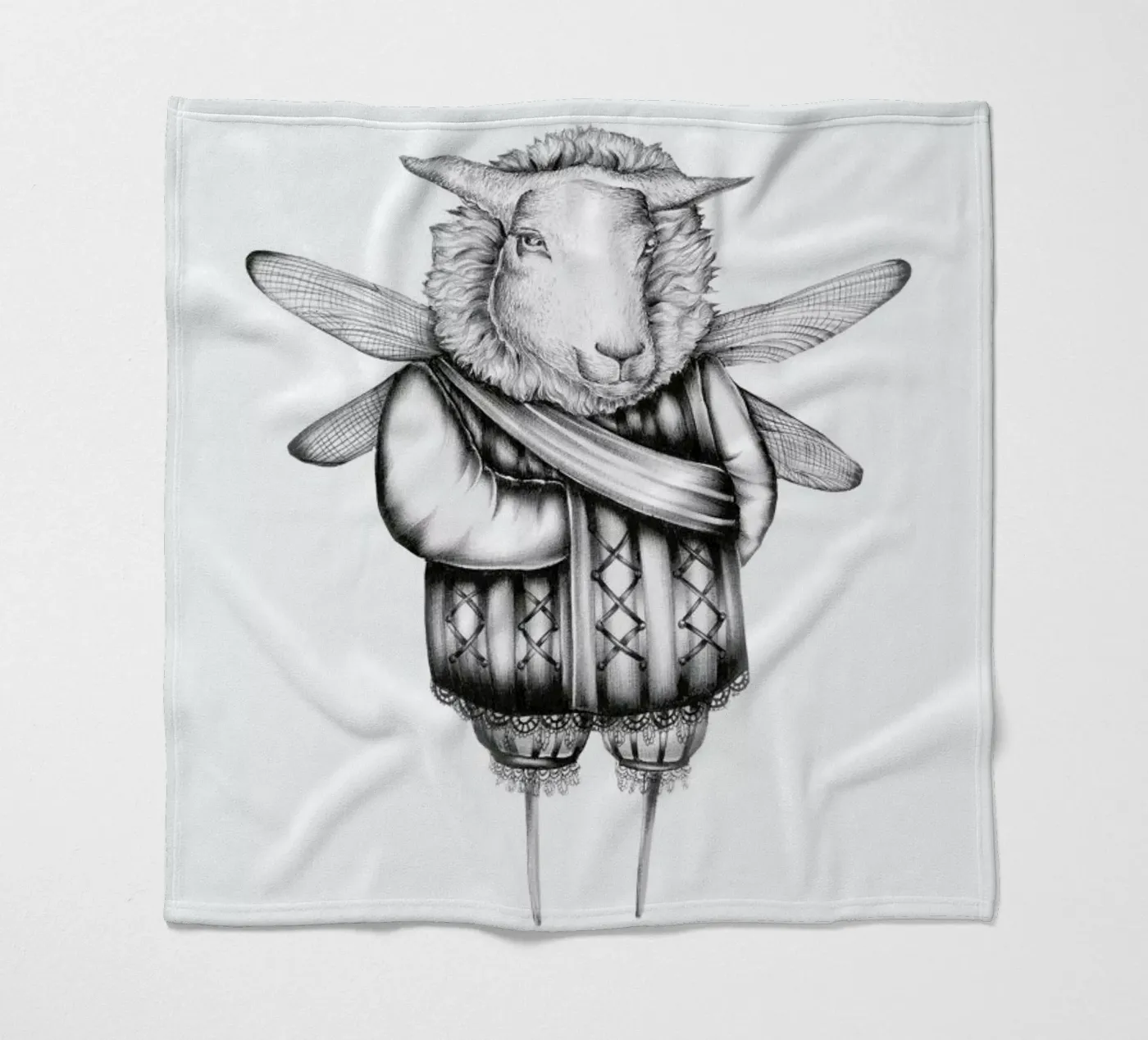 Sheep Fleecedecke von Maria Vdovichenko