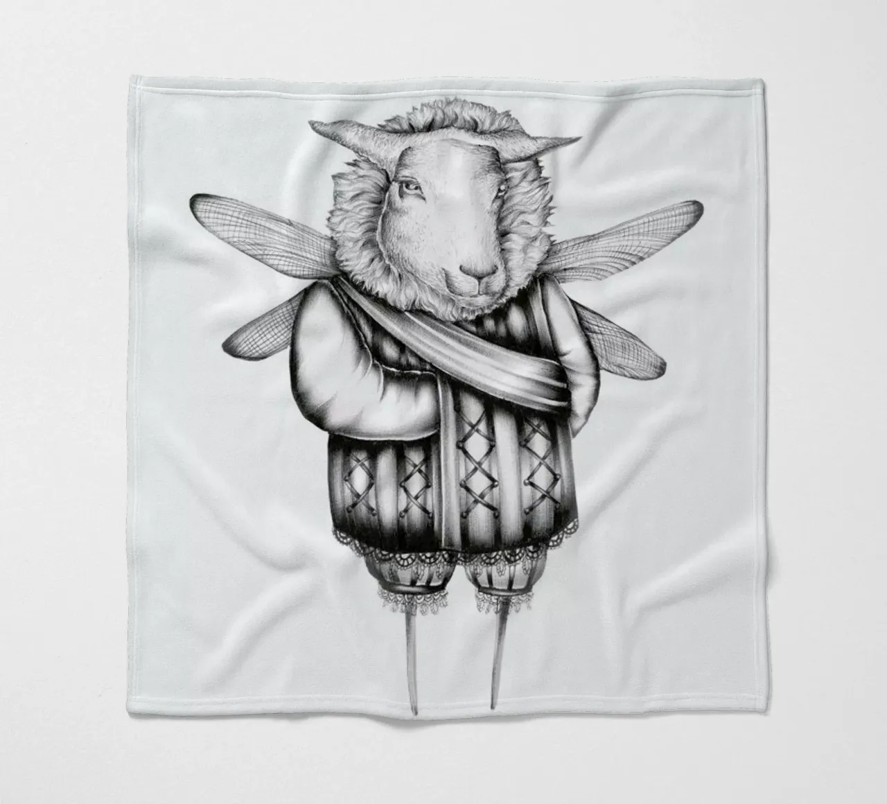 Sheep Fleecedecke von Maria Vdovichenko