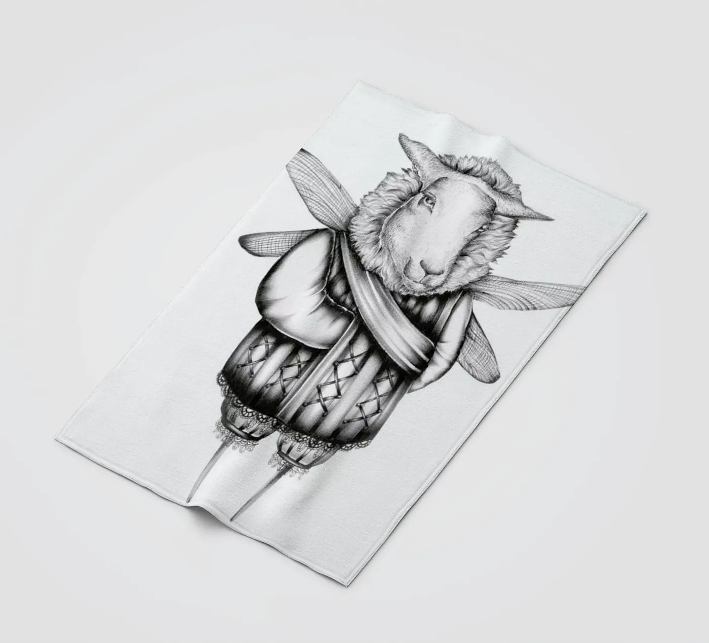 Sheep Fleecedecke von Maria Vdovichenko