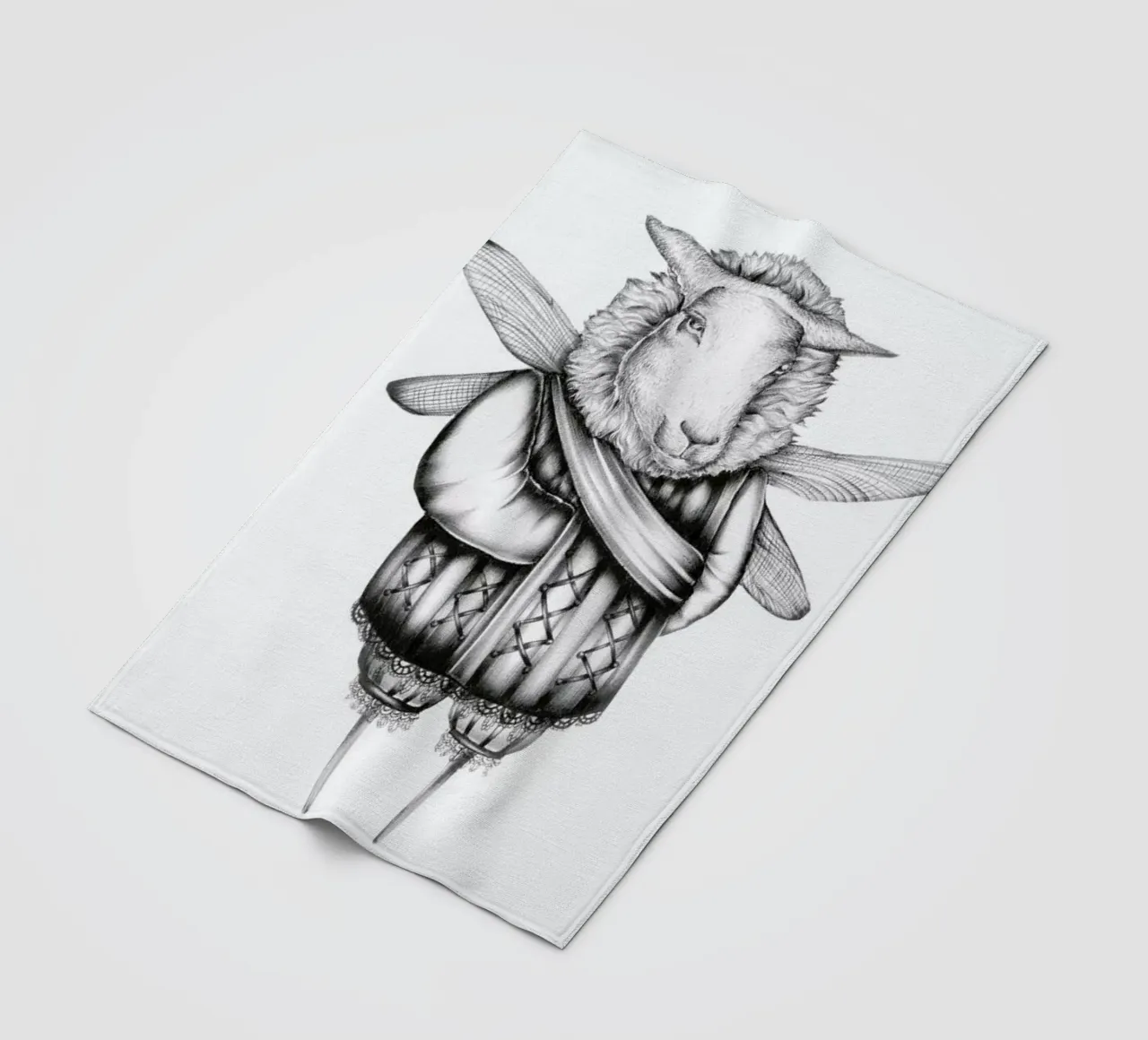 Sheep Fleecedecke von Maria Vdovichenko