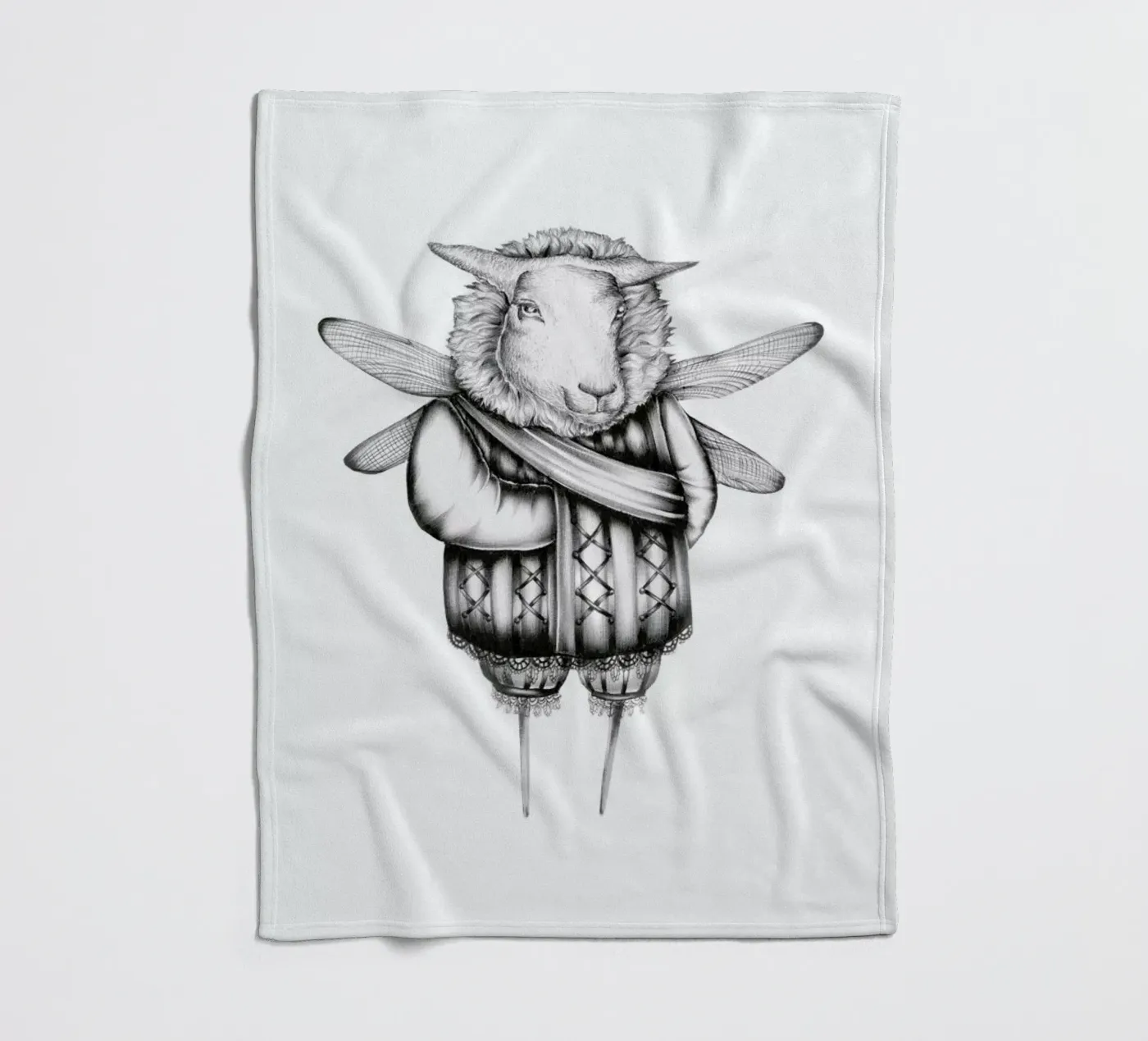 Sheep Fleecedecke von Maria Vdovichenko