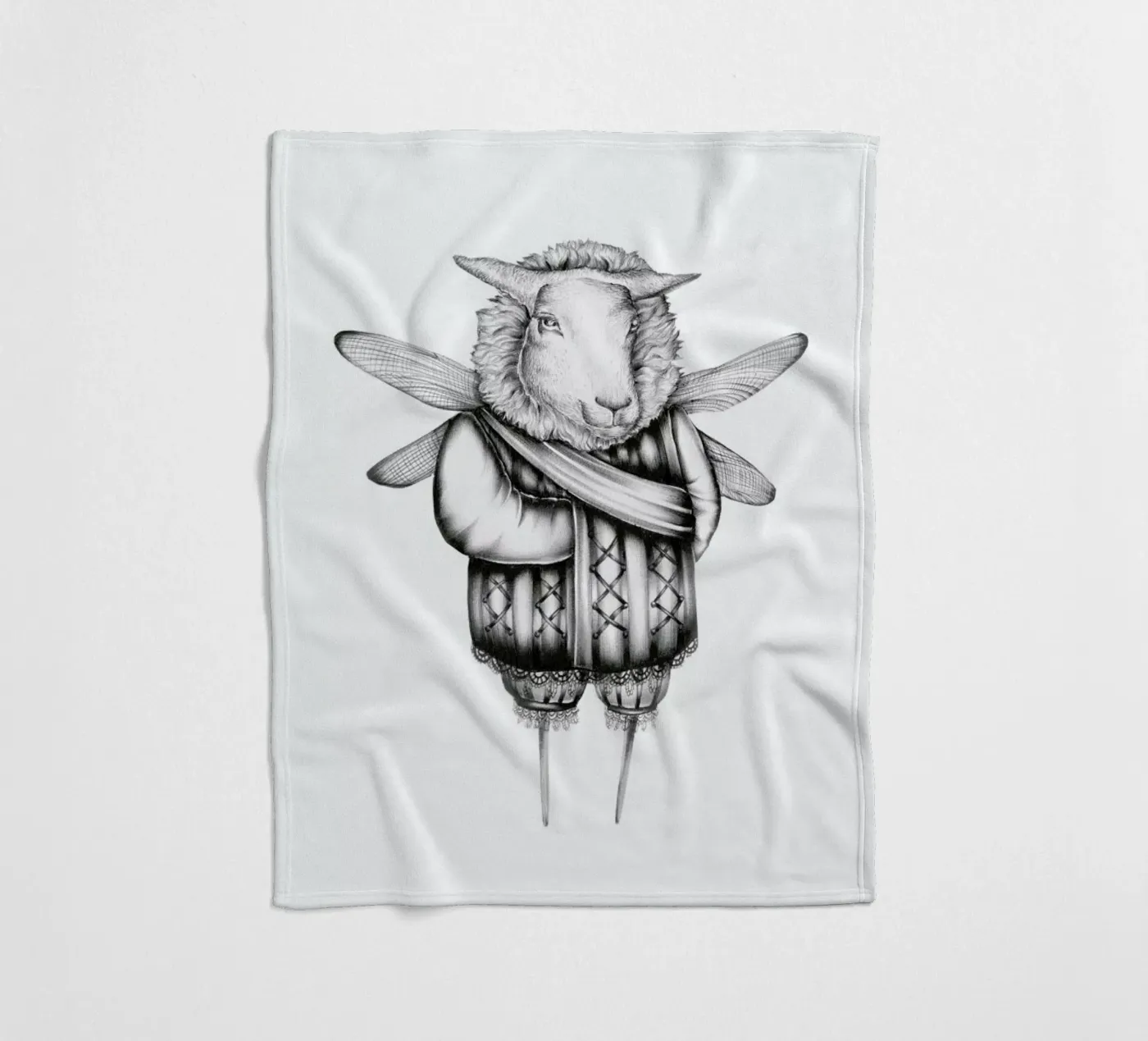 Sheep Fleecedecke von Maria Vdovichenko