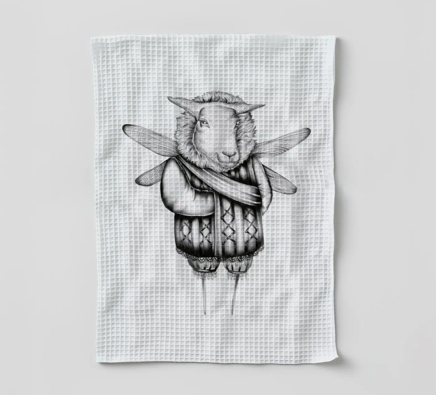 Sheep Geschirrtuch von Maria Vdovichenko