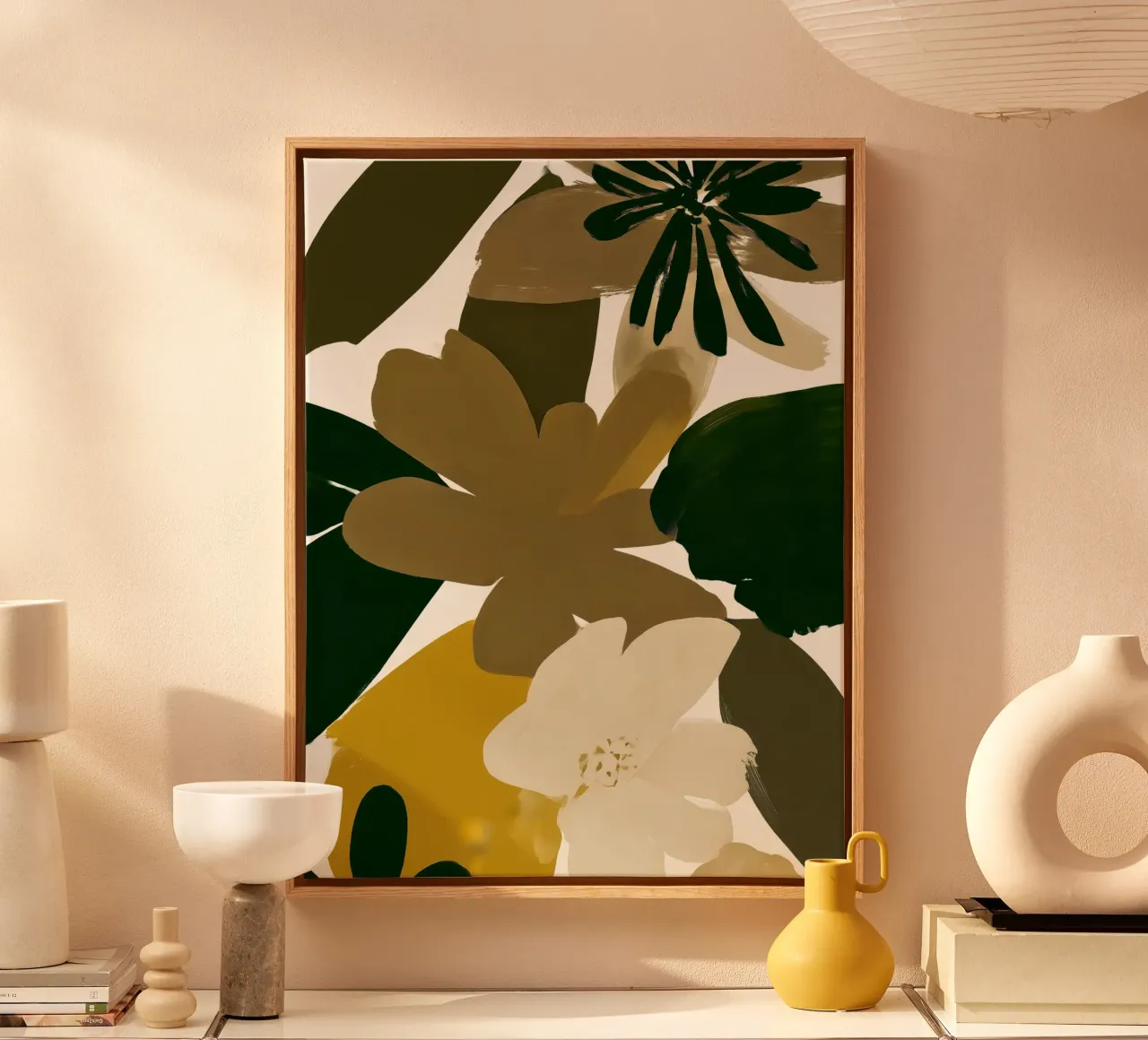 Goldene Schatten Leinwand von Seed & Signal