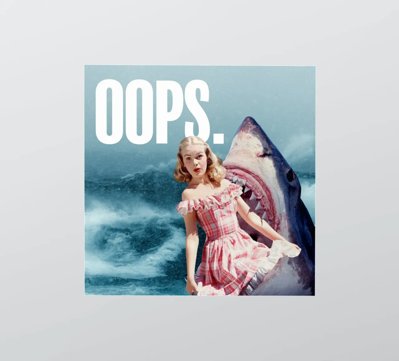 Oops (Girl & Shark) sticker by MsGonzalez
