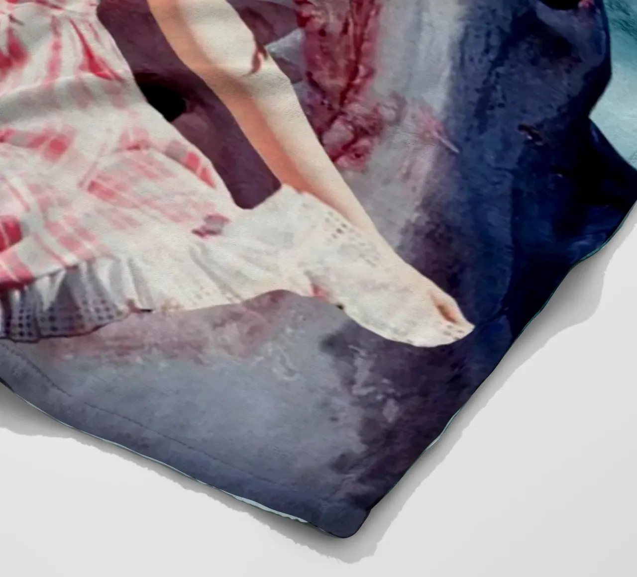 Oops (Girl & Shark) coperta in pile da MsGonzalez