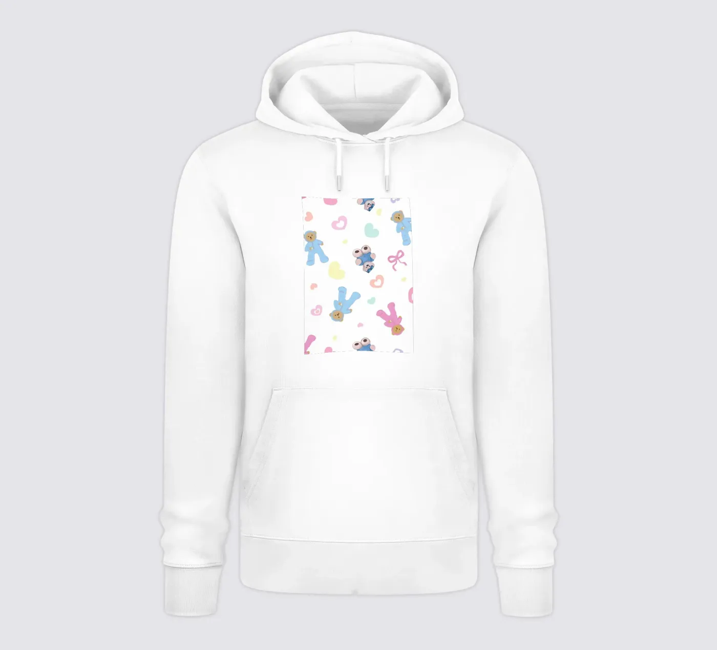 Cute bear pattern felpa con cappuccio da gulsengunel