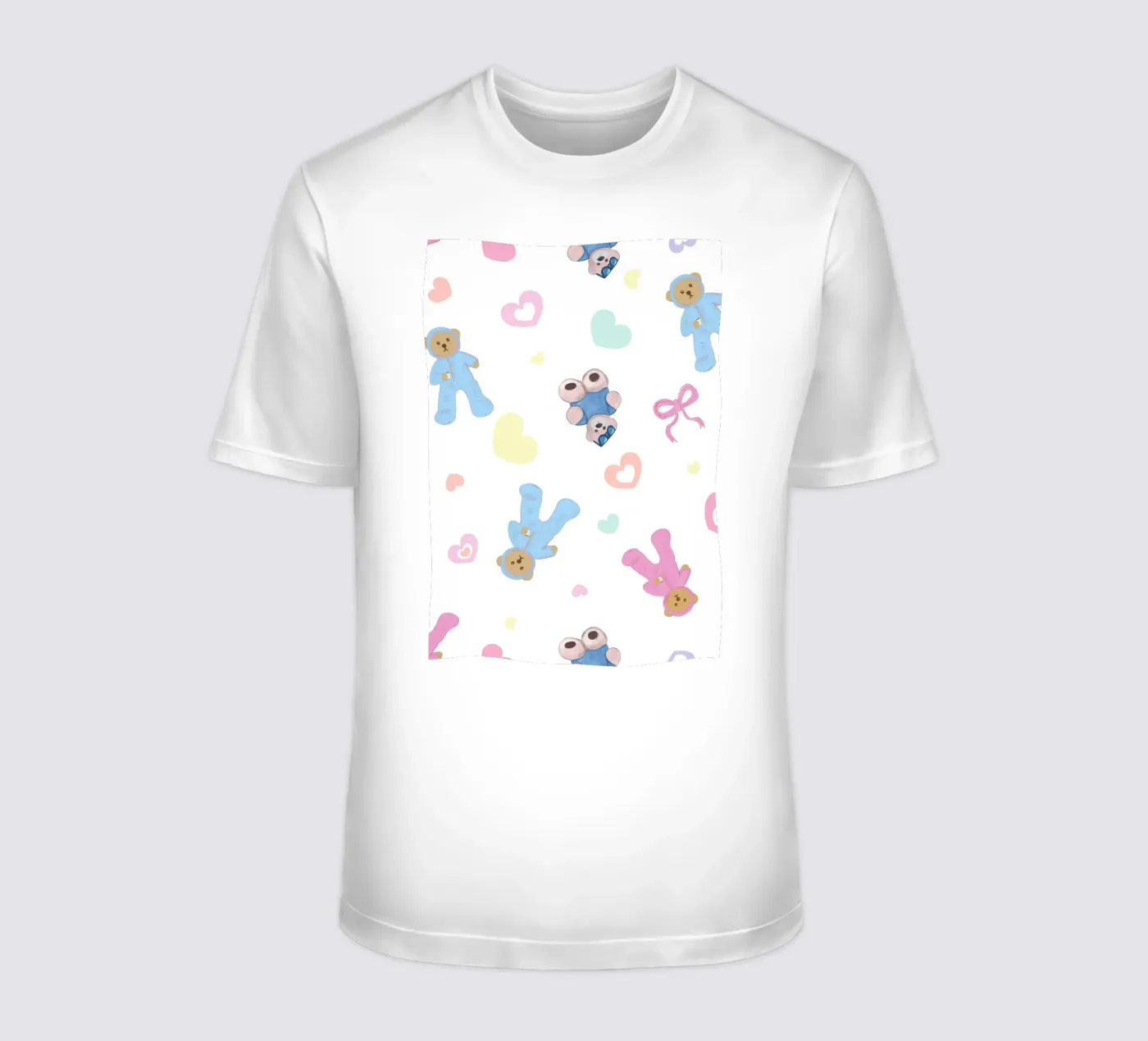 Cute bear pattern t-shirt by gulsengunel