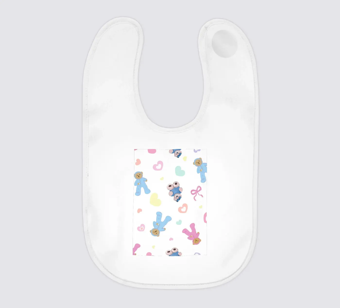 Cute bear pattern baby bib by gulsengunel