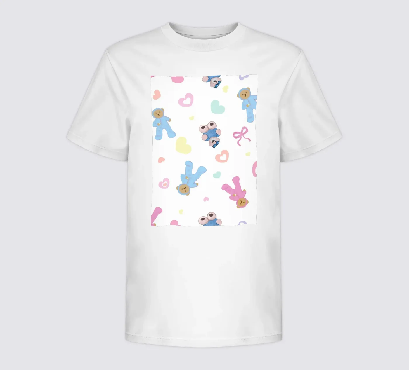 Cute bear pattern kids t-shirt by gulsengunel