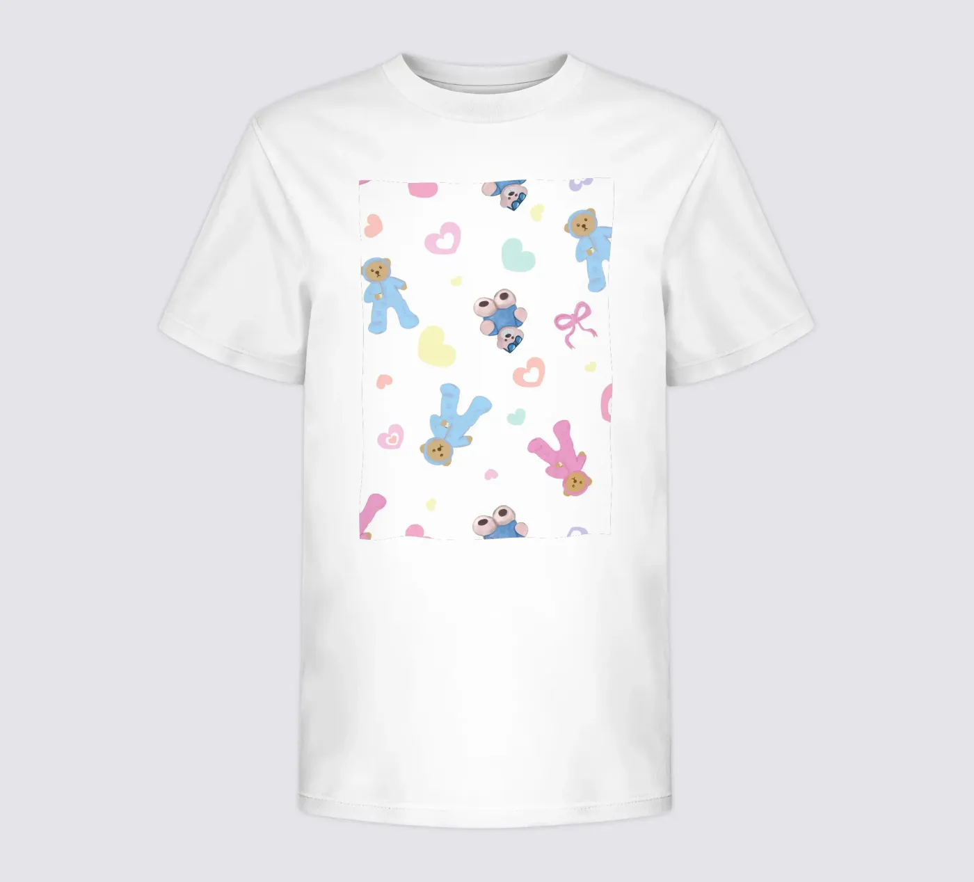 Cute bear pattern kids t-shirt by gulsengunel