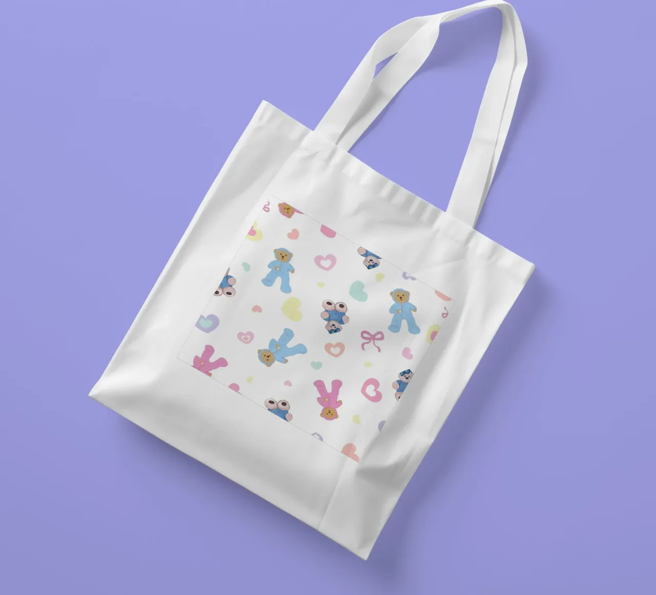 Simpatico modello di orso borsa in juta da gulsengunel