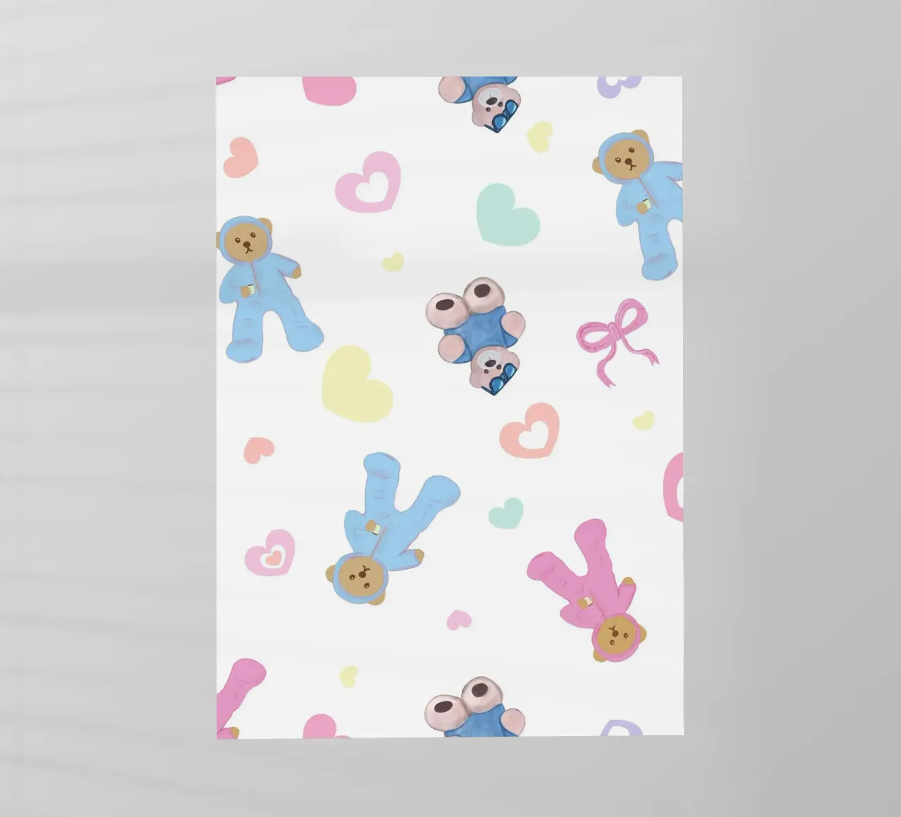 Cute bear pattern pellicola backlit da gulsengunel