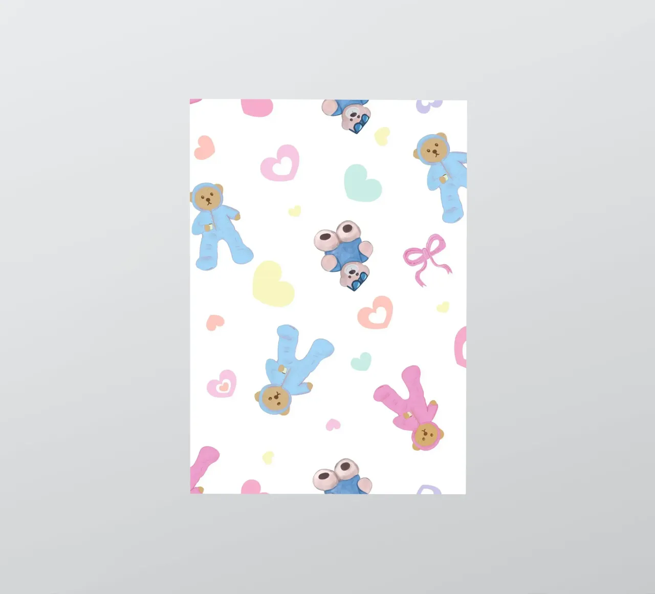 Cute bear pattern sticker van gulsengunel