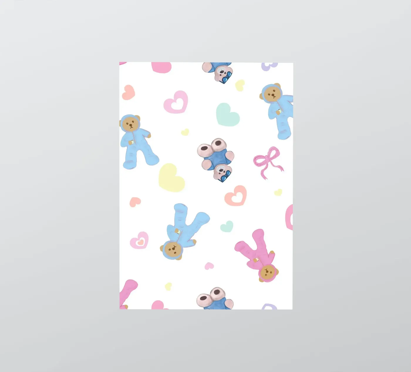 Cute bear pattern sticker by gulsengunel