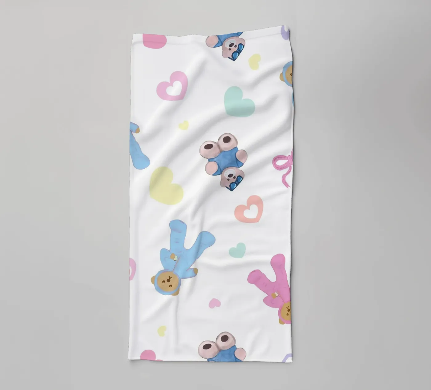 Cute bear pattern asciugamano da bagno da gulsengunel