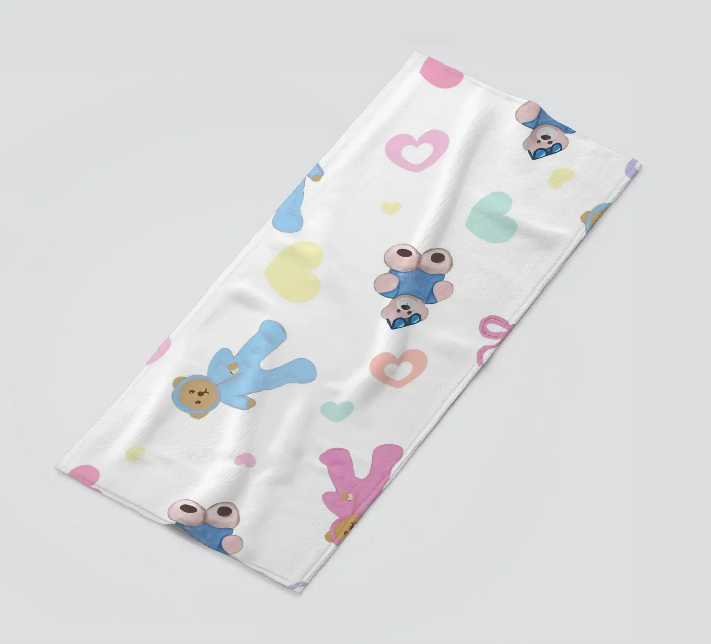 Cute bear pattern telo mare da gulsengunel
