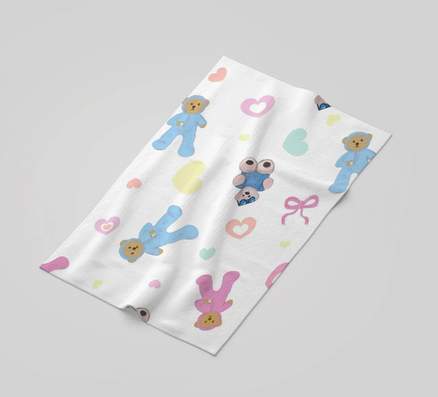 Cute bear pattern telo mare da gulsengunel