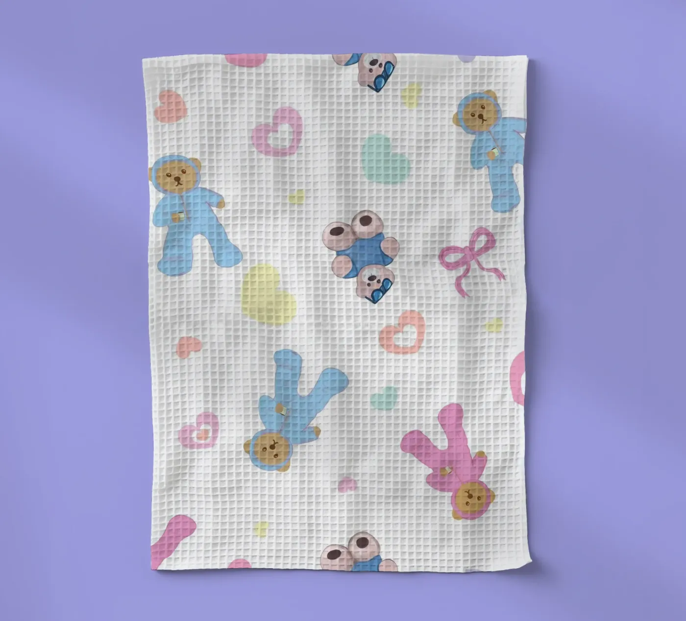 Motif d'ours mignon torchon de gulsengunel