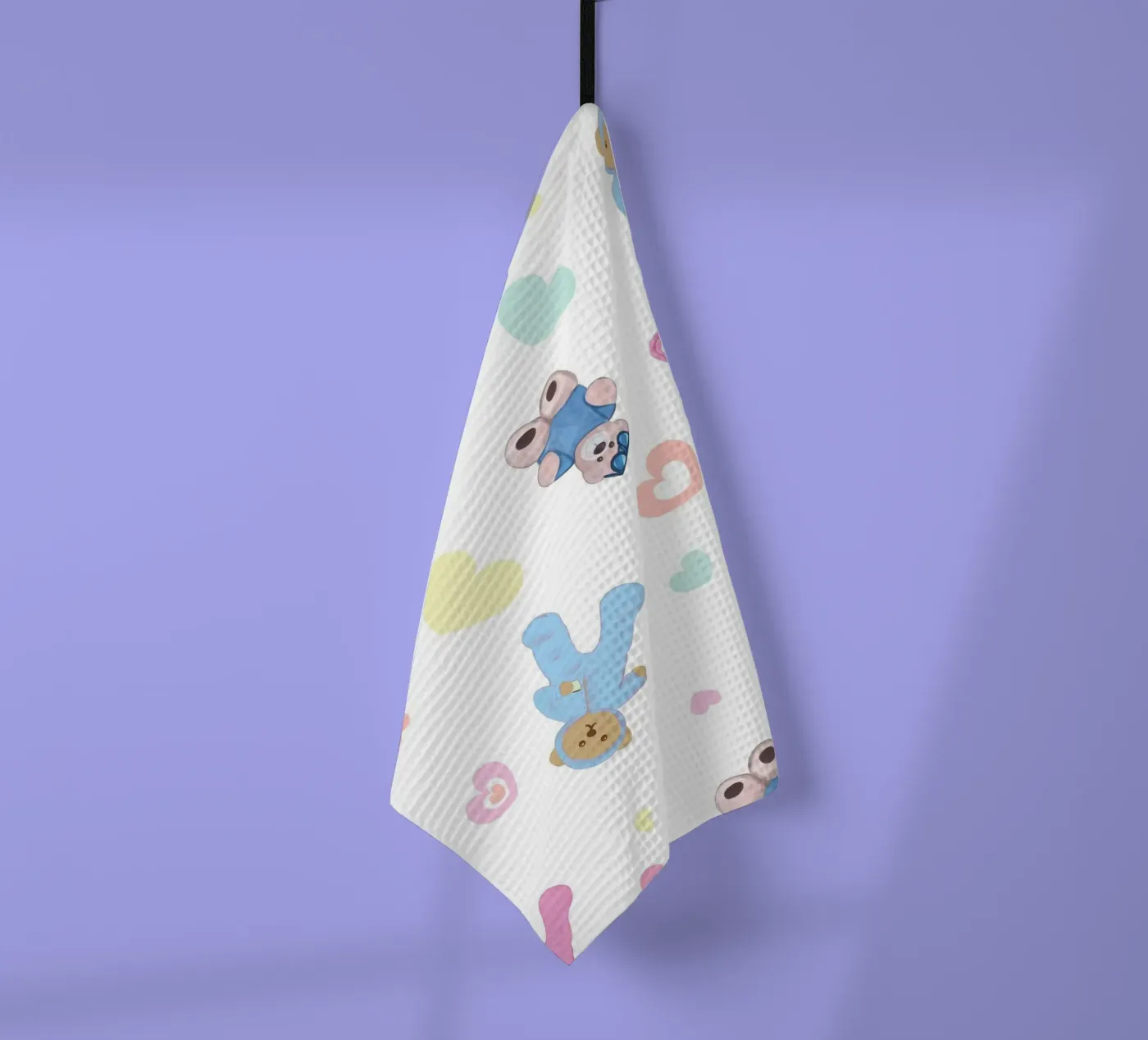 Motif d'ours mignon torchon de gulsengunel