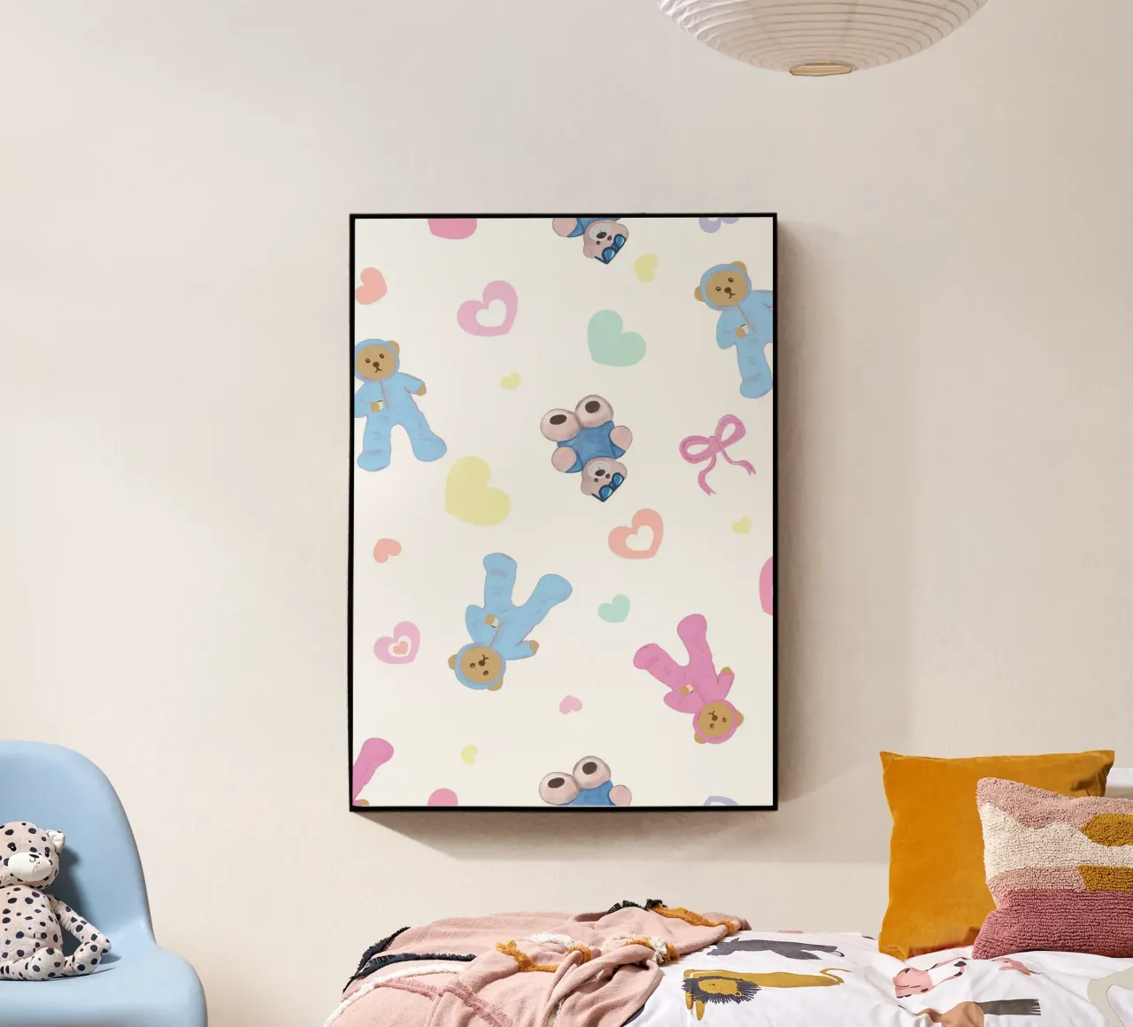 Cute bear pattern plexiglass da gulsengunel