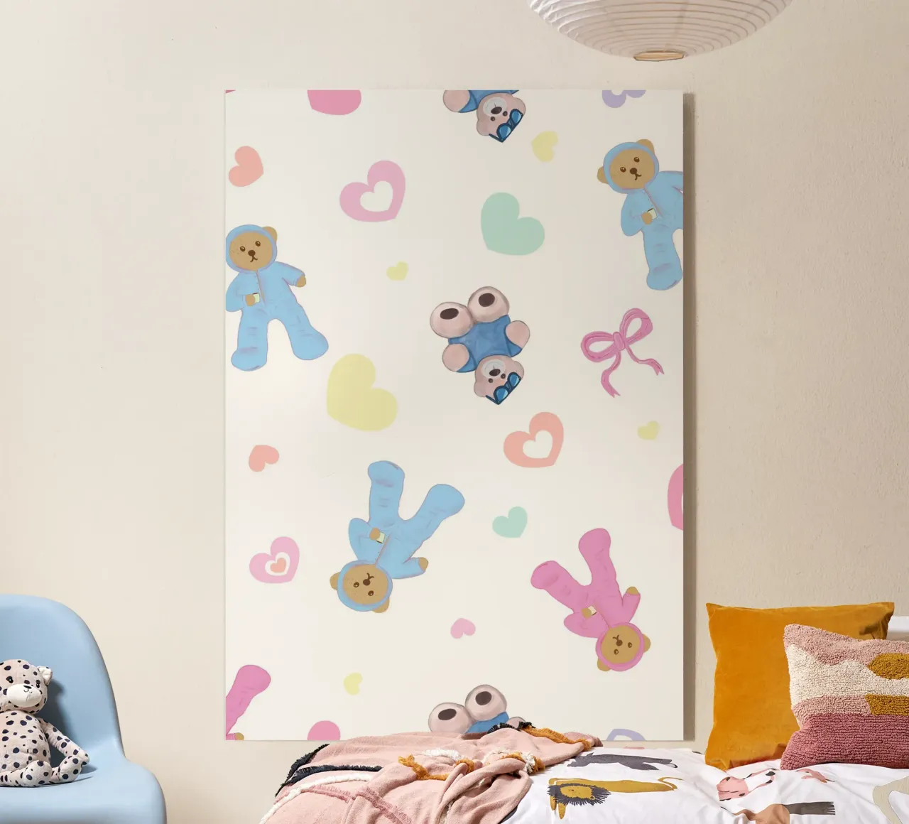 Motif d'ours mignon plexiglas de gulsengunel