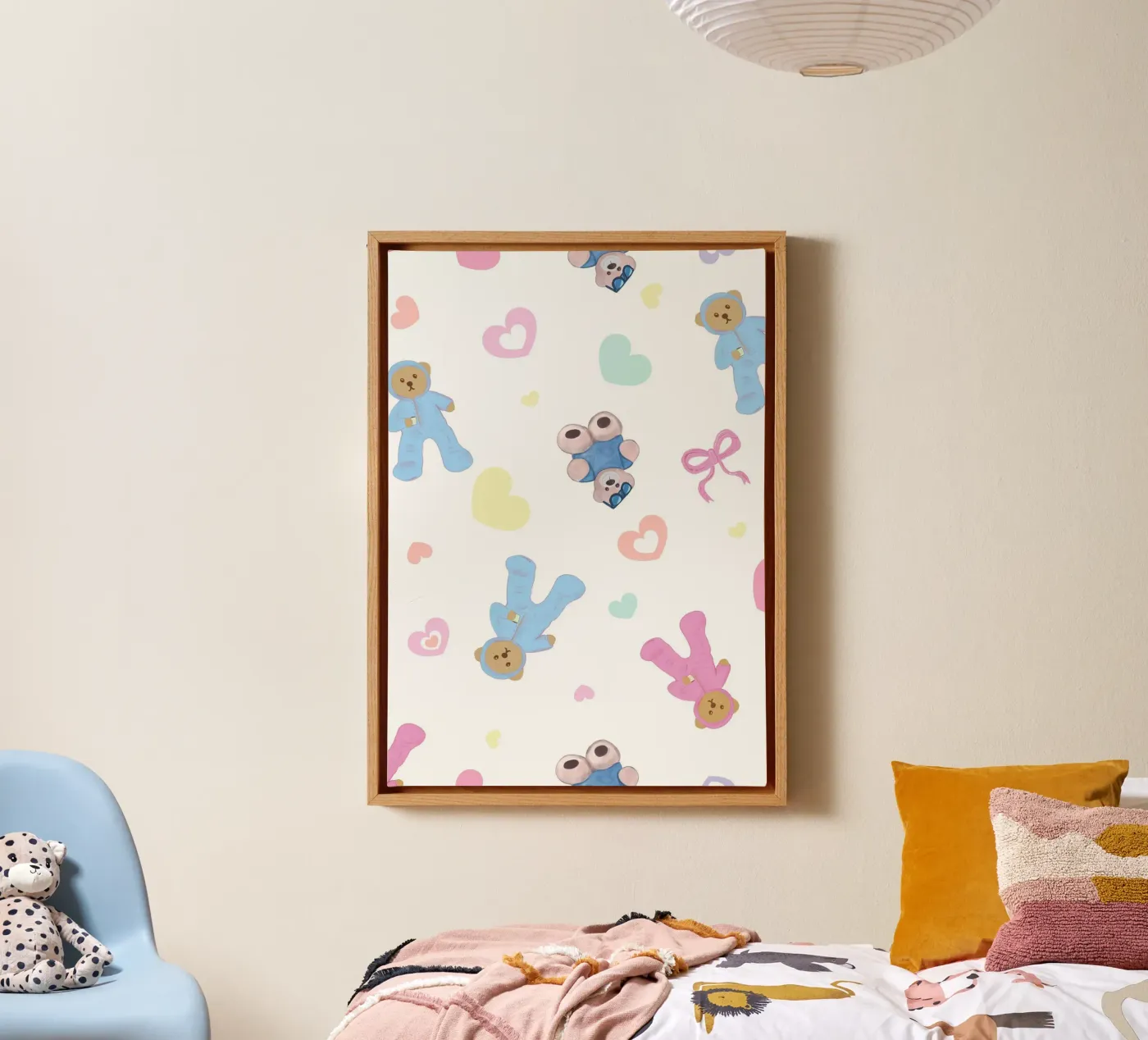 Cute bear pattern canvas van gulsengunel