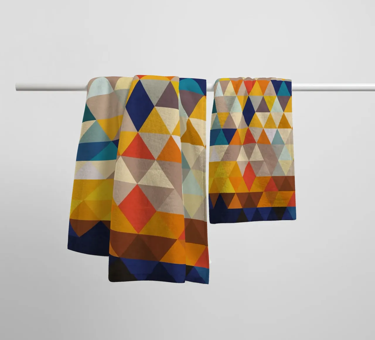 Geometrische Komposition Ethno towel by Petra Lang