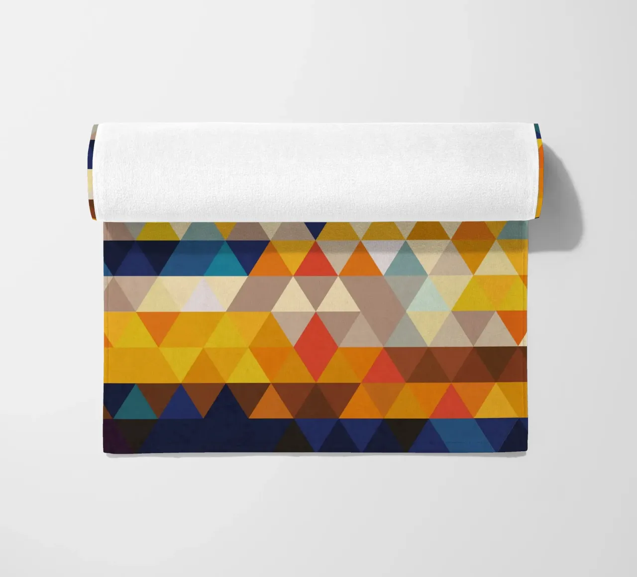 Geometrische Komposition Ethno beach towel by Petra Lang