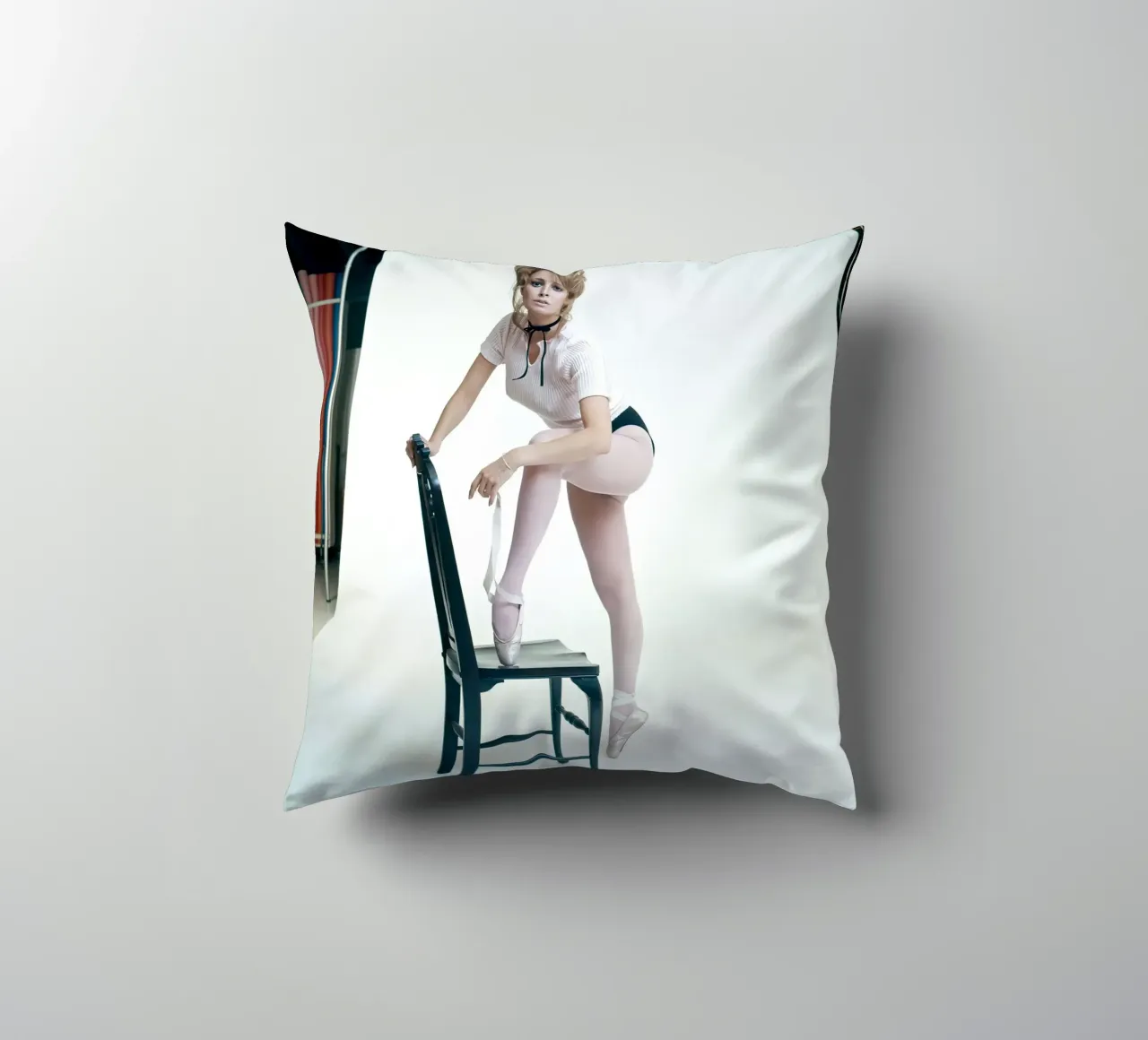 Wearing Ballet Shoes, 1970 decorative cushion by Lorraine Mooore