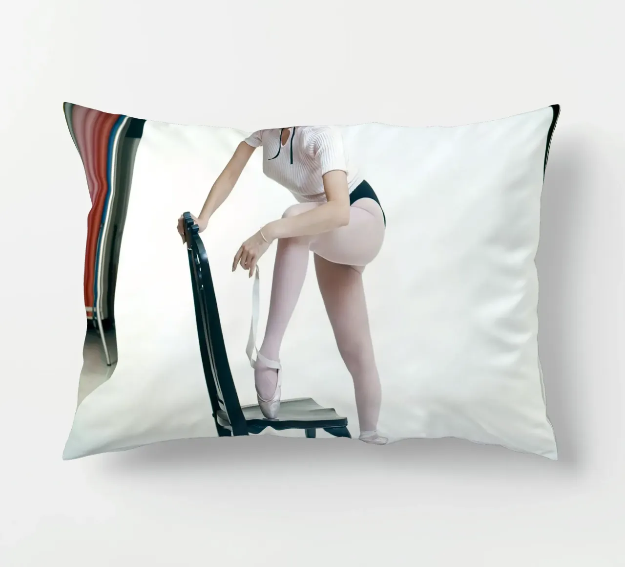 Wearing Ballet Shoes, 1970 decorative cushion by Lorraine Mooore