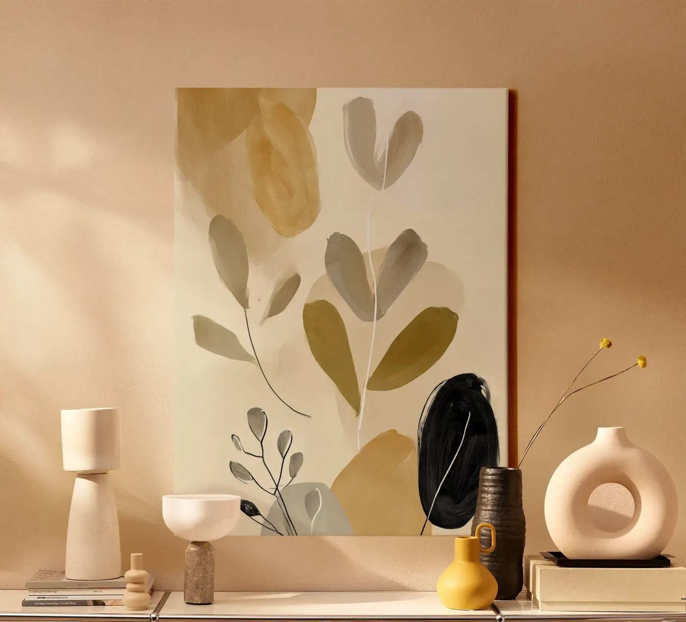 Soft Assemblage 3 canvas by Seed & Signal