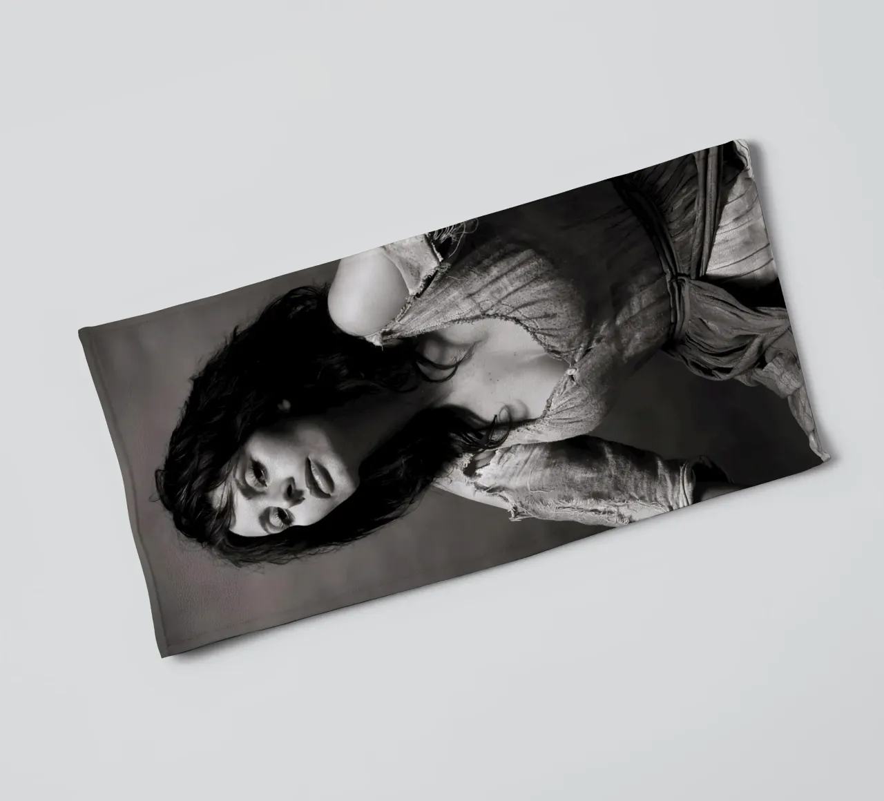 Sophia in Man of La Mancha, 1972 towel by Lorraine Mooore