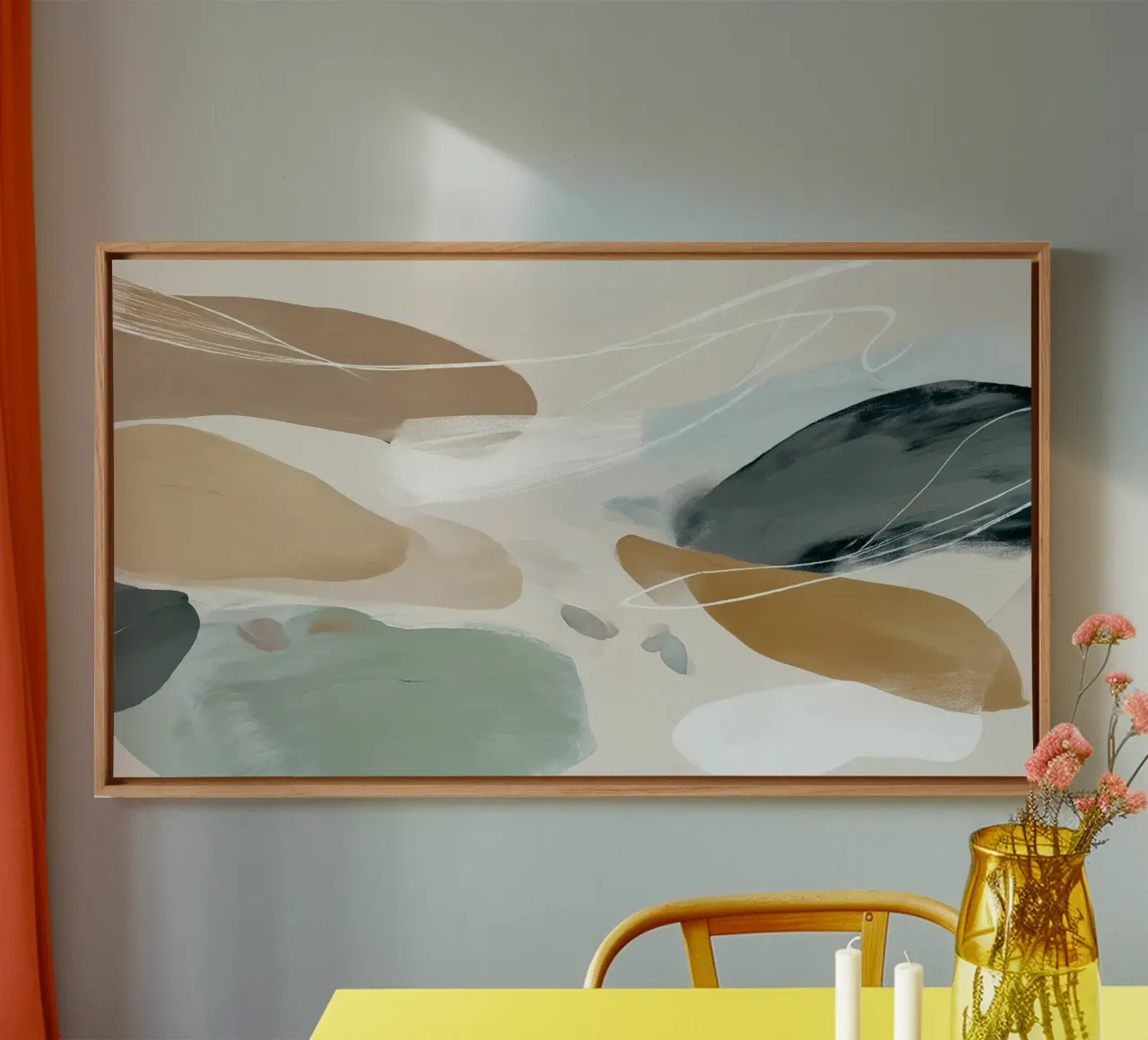 Tide & Terrain 1 canvas with Floater frame by Seed & Signal