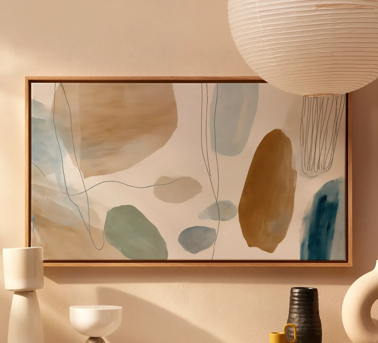 Tide & Terrain 2 canvas with Floater frame by Seed & Signal