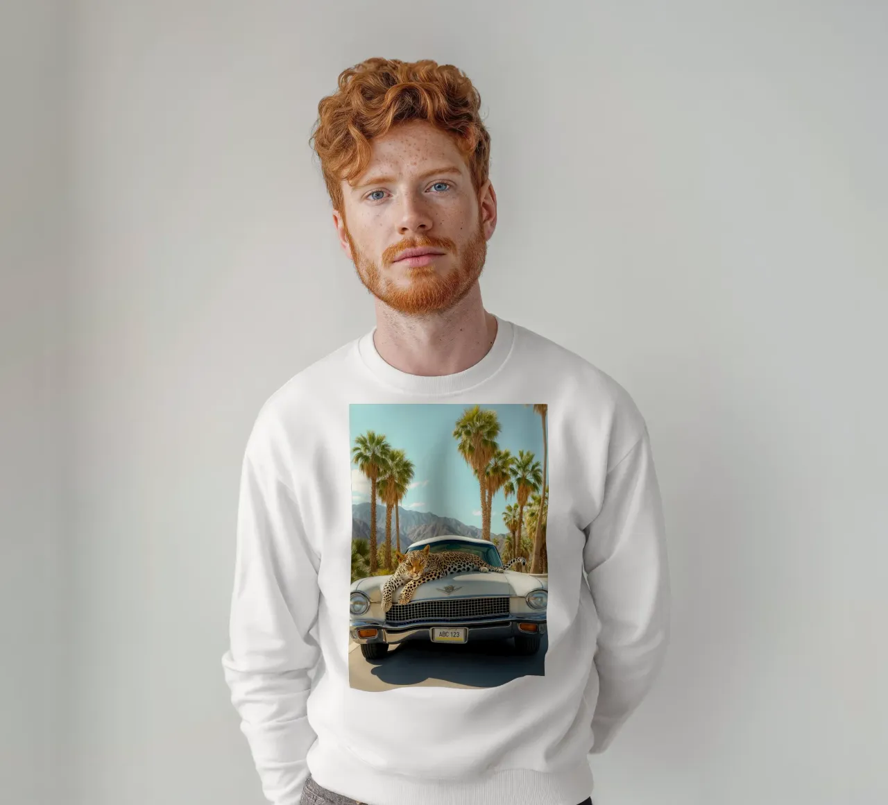Desert Cool – Leopard felpa da Attaboy Dsgn