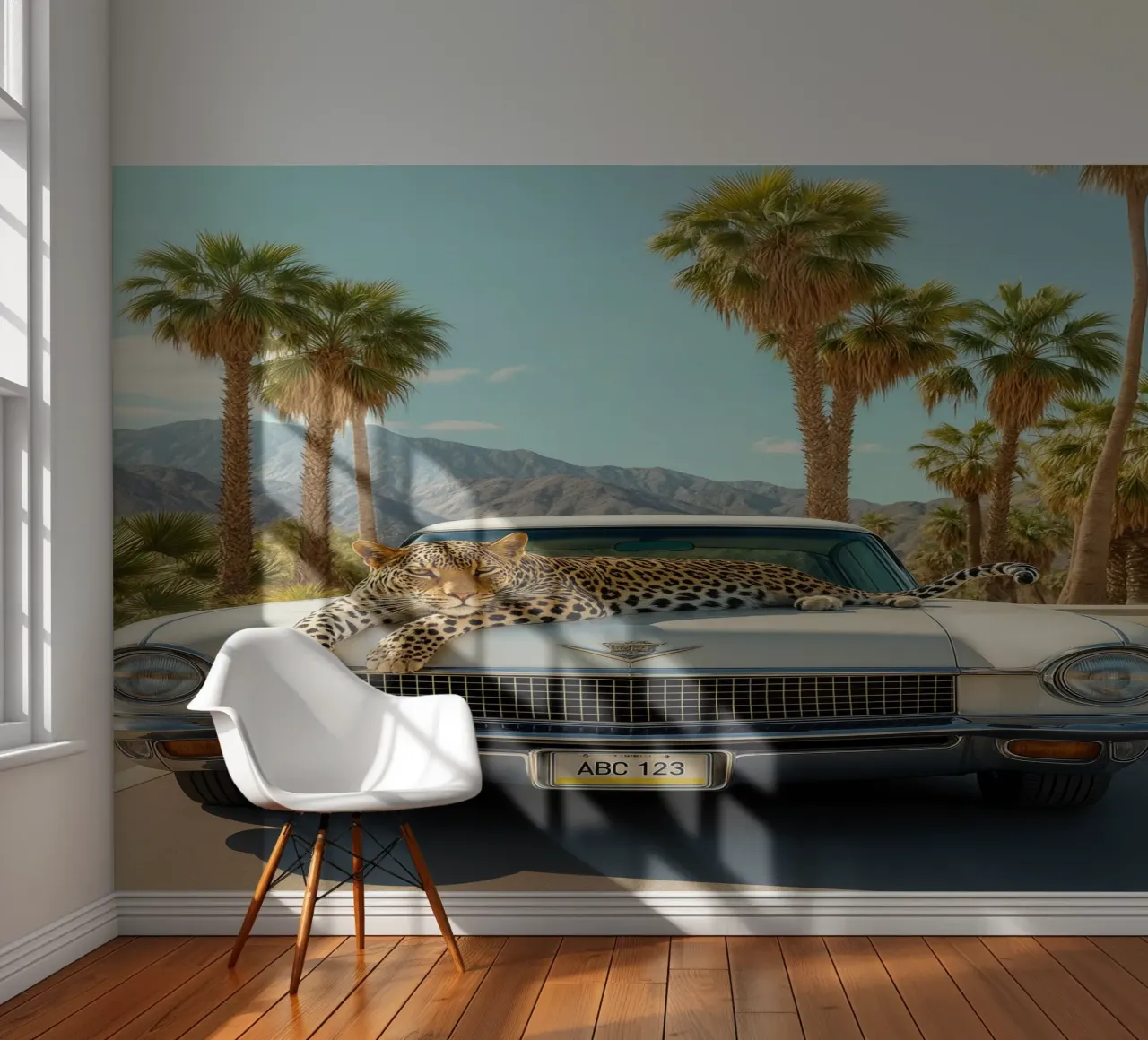 Desert Cool – Leopard photo wallpaper by Attaboy Dsgn
