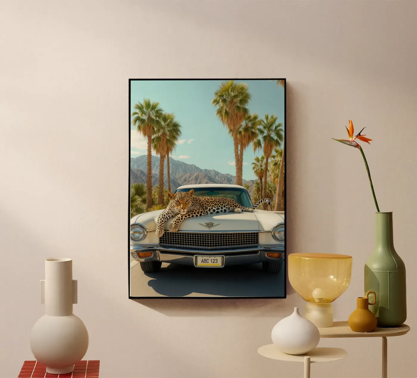 Desert Cool – Leopard acrylic glass by Attaboy Dsgn