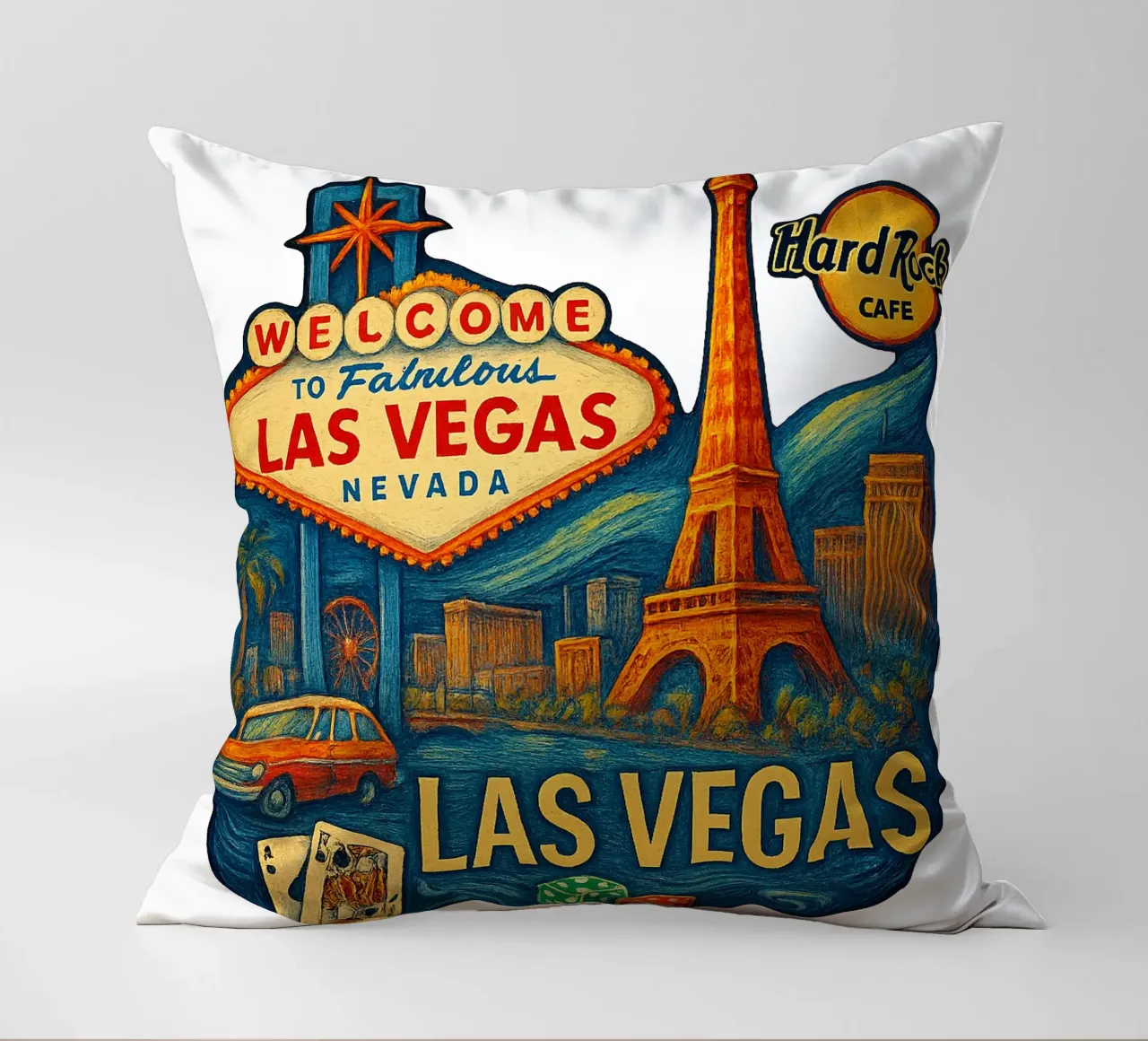 FREE LAS VEGAS cuscino da Vintage Van Gogh