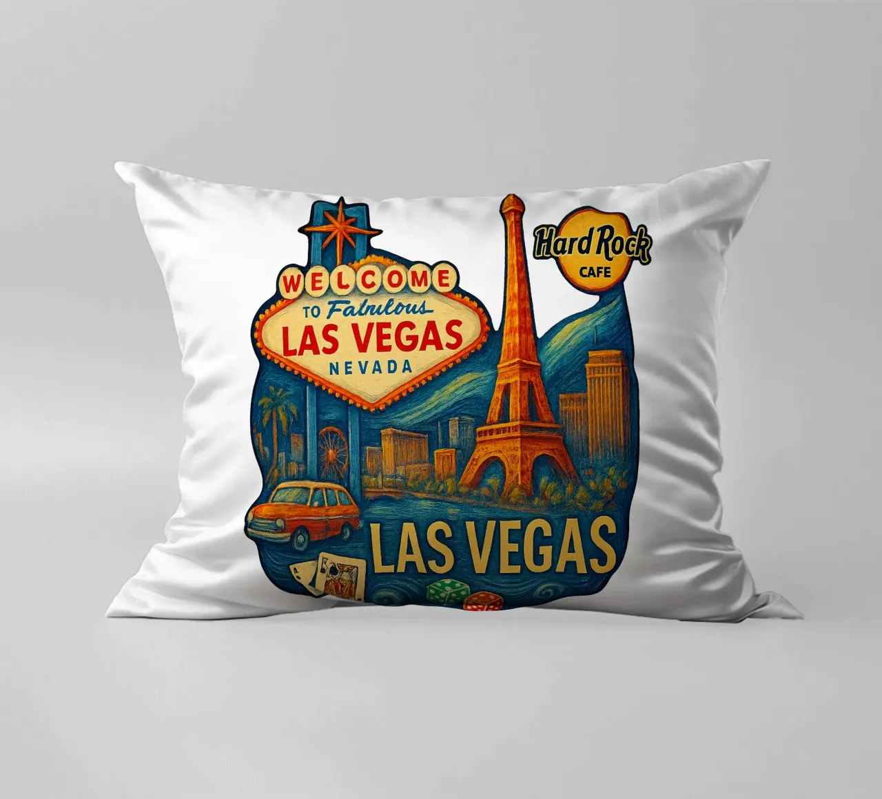 FREE LAS VEGAS cuscino da Vintage Van Gogh