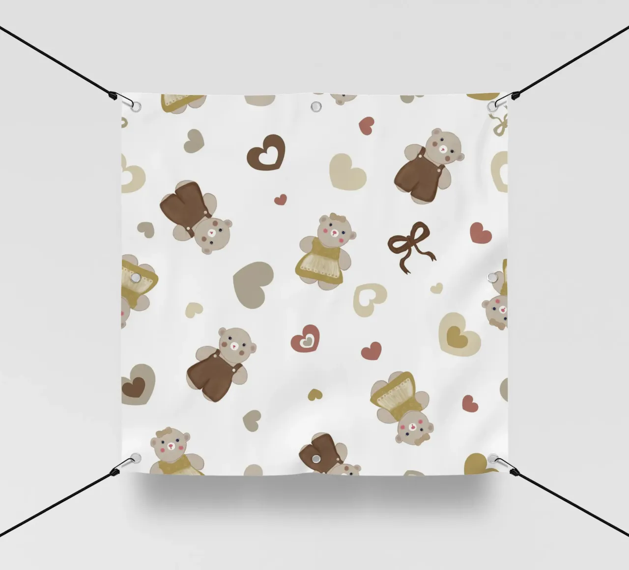 Modello di orso carino II telo in pvc da gulsengunel