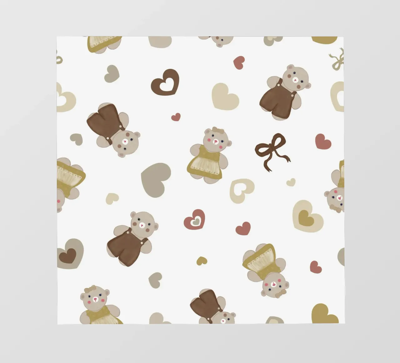 Modello di orso carino II telo in pvc da gulsengunel