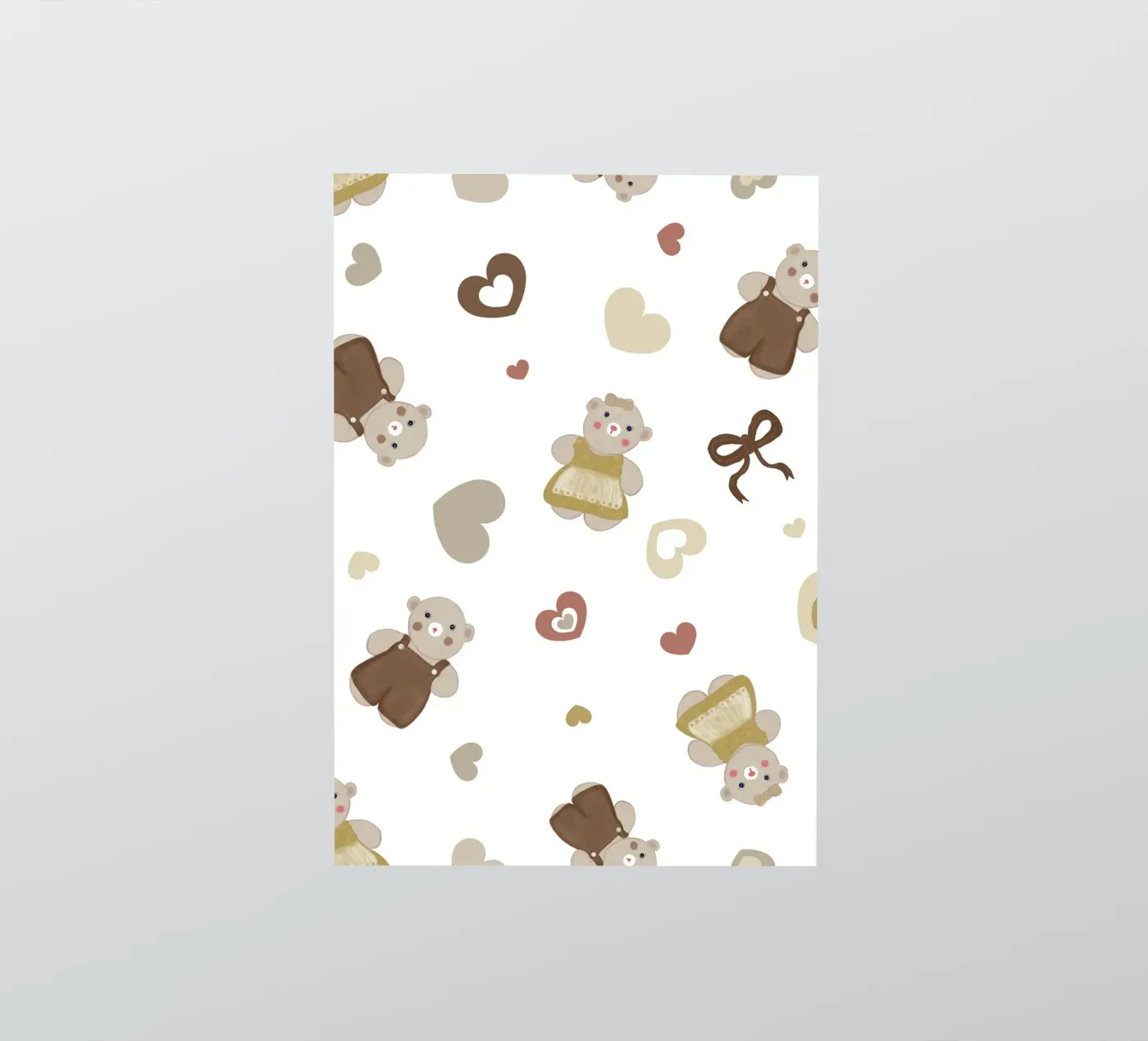 Cute bear pattern II adesivo da gulsengunel