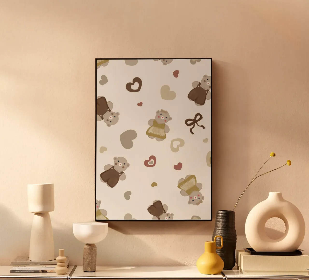 Cute bear pattern II plexiglass da gulsengunel