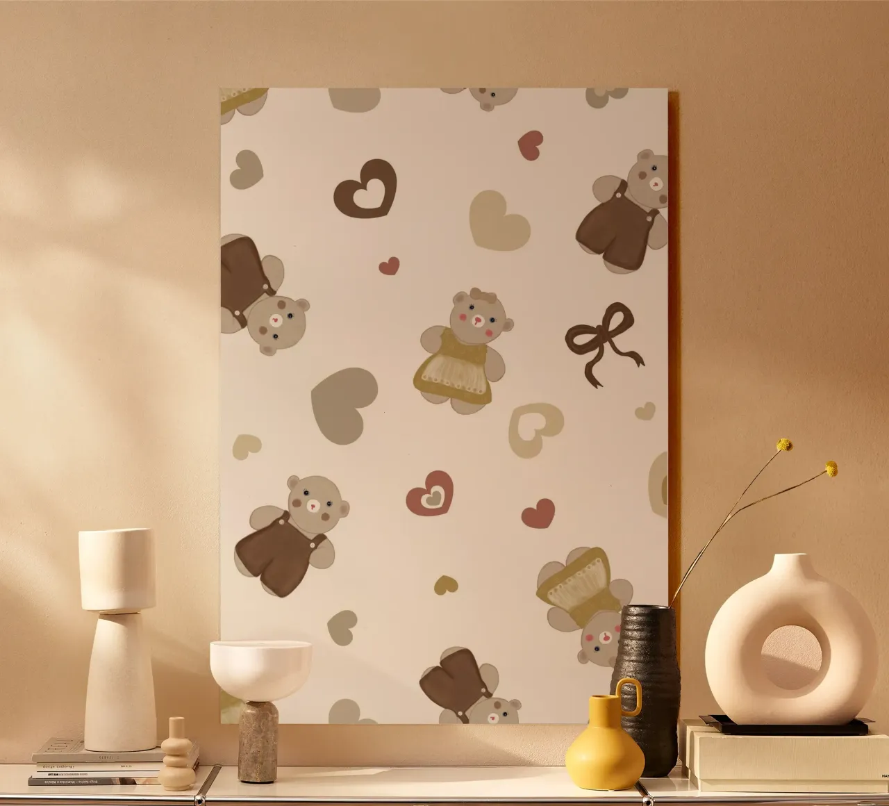 Cute bear pattern II plexiglas de gulsengunel