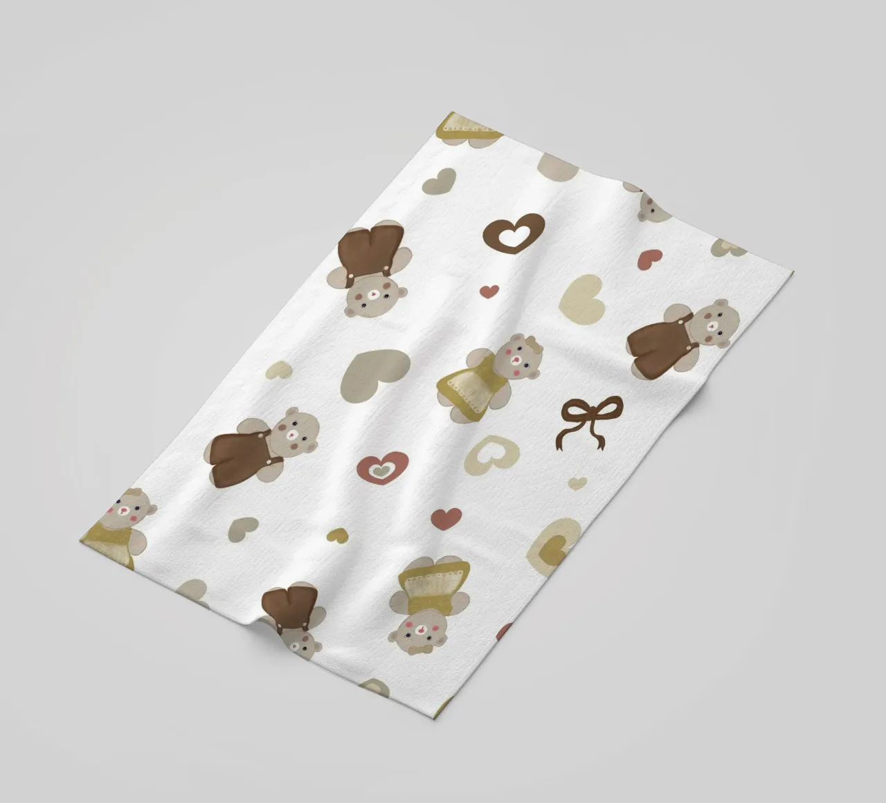 Modello di orso carino II telo mare da gulsengunel