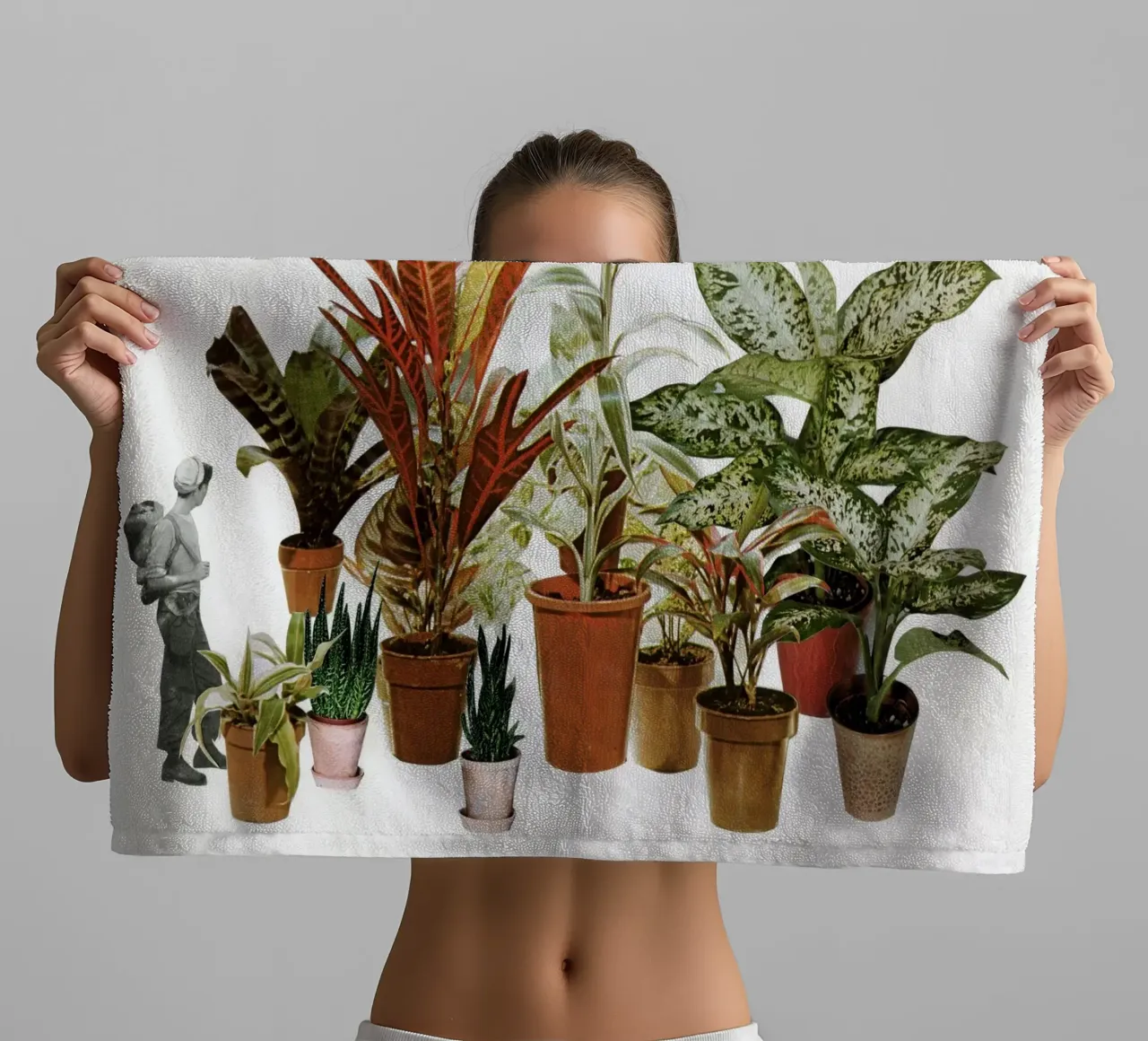 C'è una giungla là fuori asciugamano da bagno da Cassia Beck Collage