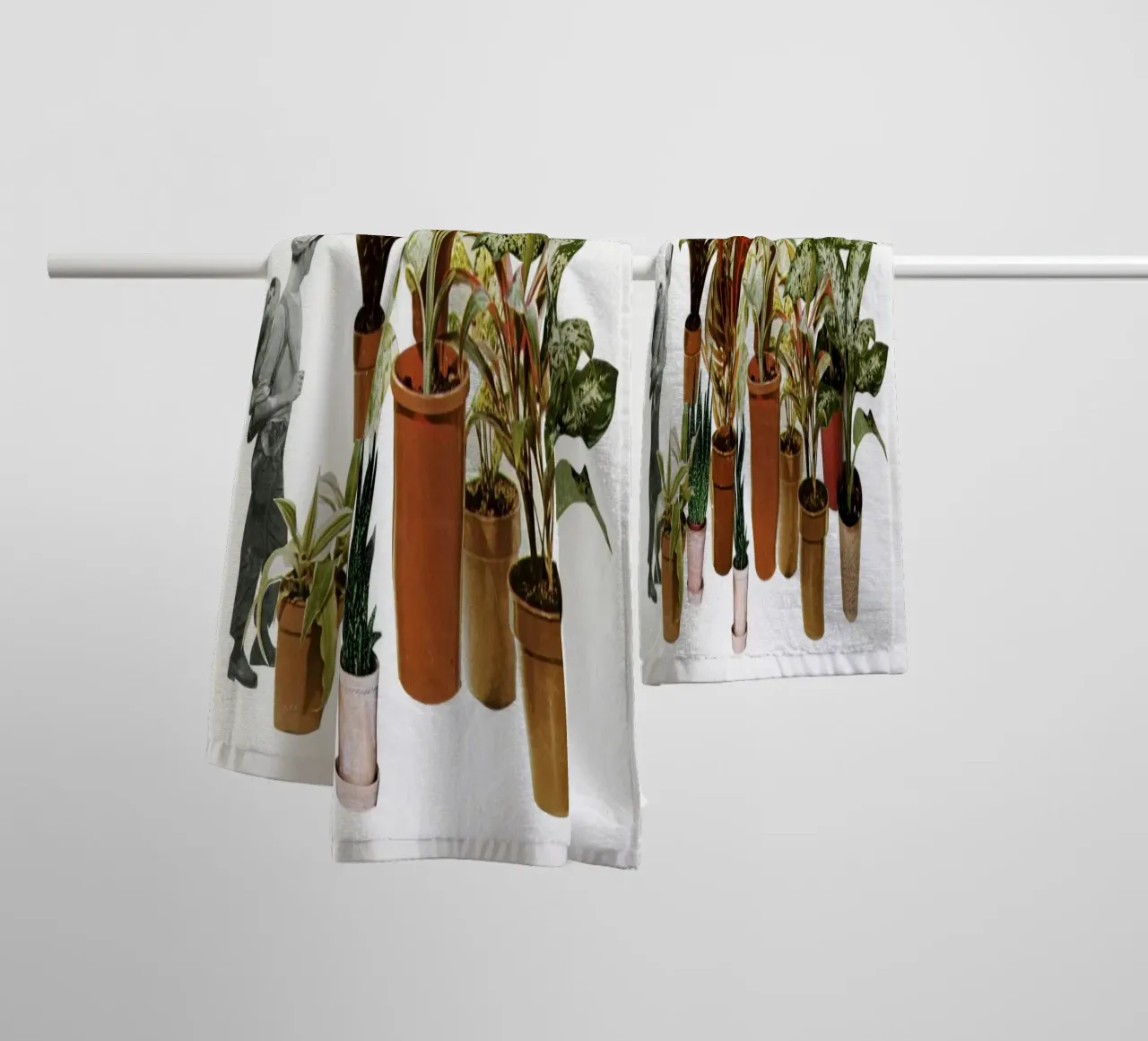 C'è una giungla là fuori asciugamano da bagno da Cassia Beck Collage