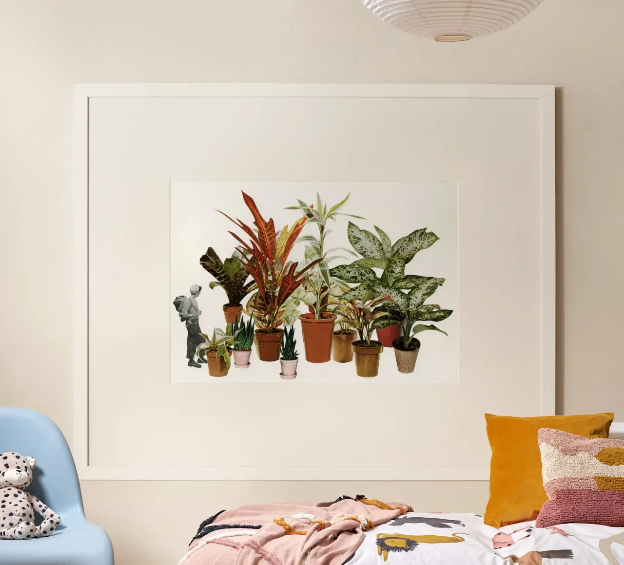 C'è una giungla là fuori poster con telaio in plastica da Cassia Beck Collage